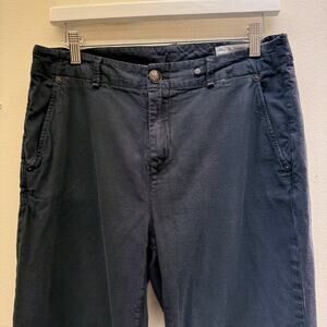 Rag & Bone 28 Blue Casual Slacks Pants Navy Blue Cotton Spring Summer Basics